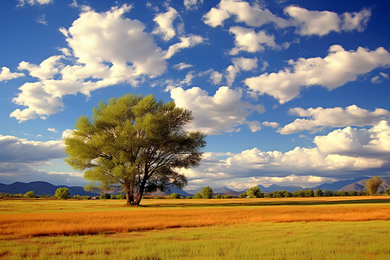 田园自然风光一颗小树,高清,摄影图,摄影图片,图片大全,摄影图免费下载